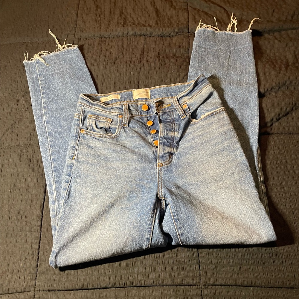 Universal Thread High-Rise Light Blue Button-Fly Jeans